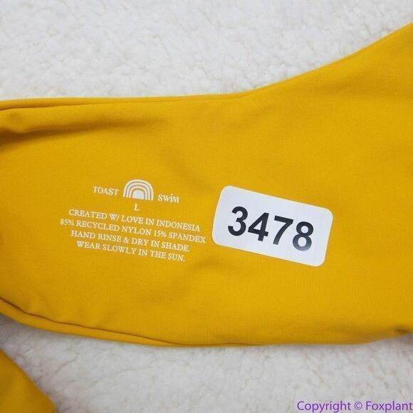 NEW Free People x Toast Signature One-Shoulder Bikini Top, L‎ - Picture 4 of 9